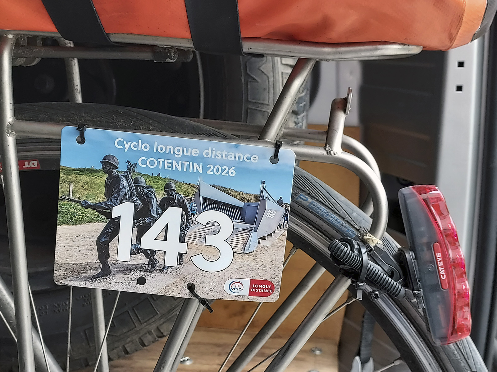 BRM 600 Tour de Manche - Plaque de cadre