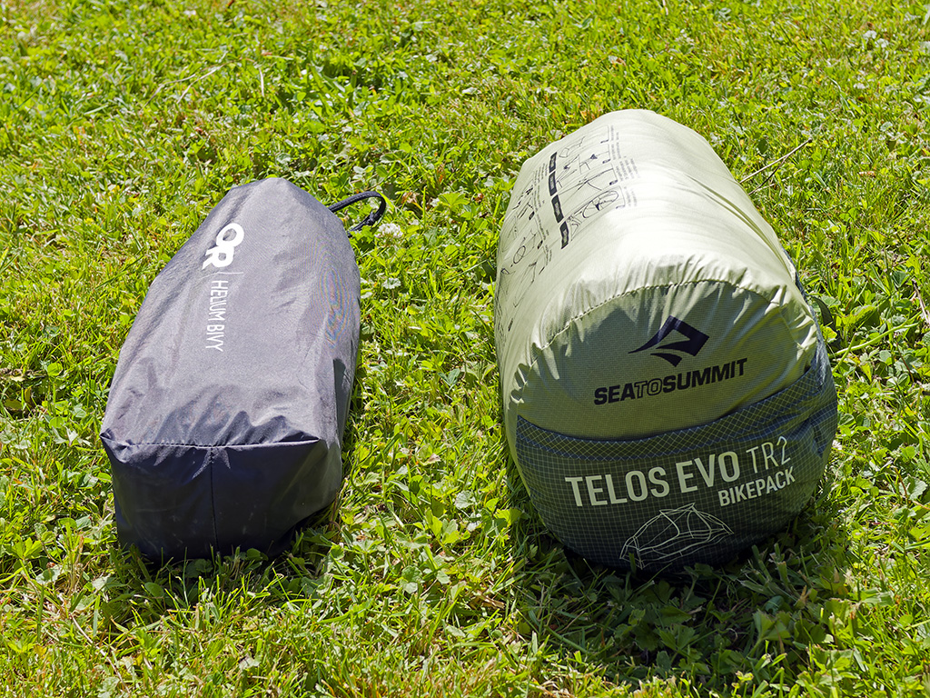 Bivy & Tente repliés